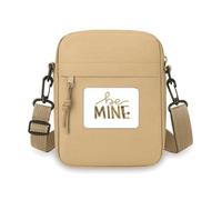 Be mine - Bolso cruzado para teléfono celular, bolso de mano con cita escrita a mano, mini bolsa de hombro