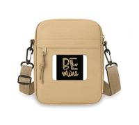 Be mine - Bolso cruzado para teléfono celular, bolso de mano con cita escrita a mano, mini bolsa de hombro