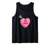 Be Mine Cute Romántico Día de San Valentín Dulce Amor para Él Ella Camiseta sin Mangas