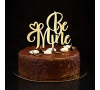 Be Mine - Decoración para tartas de boda Mr & Mrs, silueta dorada, personalizada, elegante, para novia y novio, decoración para tartas de boda, compromiso, despedida de soltera, regalos para él/ella