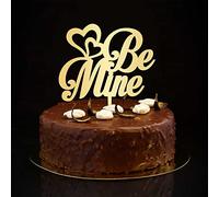 Be Mine - Decoración rústica para tartas de Mr & Mrs, aniversario de boda, decoración para tartas de novia y novio, decoración para tartas para despedida de soltera, suministros de boda, regalos de
