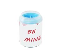 Be Mine - Lavadora portátil para patas de mascotas con cepillo de silicona suave para perros medianos a grandes