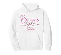 Be Mine Valentine Script - Lazo de corazón con diseño romántico Sudadera con Capucha