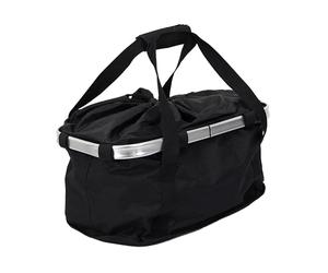 Be Mix Cesta de Bicicleta Desmontable de Poliéster 24 L Negro | Poliéster, desmontable, capacidad 24 L, fijación a la bici, ocio viaje deporte, transporte de enseres, negro