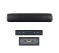 Be Mix - HT2003 Barra de Sonido Inalámbrica - 2x3W - Autonomía 2H30 - Función Manos Libres - Radio FM - Reproductor Micro SD - Puerto USB - Compatible con Bluetooth - Color Negro
