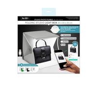 Be Mix - HT2070 Caja de Luz Plegable para Fotos Profesionales - Diseñada para Fotografía Amateurs y Profesionales - Dimensiones 40 x 40 x 40 cm - Fácil de Transportar - Color Blanco