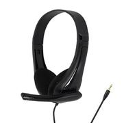 Be Mix - HT2075, Auriculares con micrófono y Cable, Ideales para el hogar y el Ocio, diseño ergonómico, Comodidad óptima, Color Negro, tamaño estándar