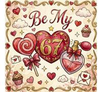Be My 67 Meme Valentine's Day Coloring Book For Kids: A Cute Valentine’s Day With Six Seven Meme Coloring Book with Simple Kawaii Designs for All Ages (The 67 Valentine Coloring Books Series)