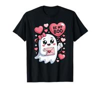 Be My Boo Cute Ghost San Valentín Diseño Camiseta
