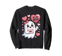 Be My Boo Cute Ghost San Valentín Diseño Sudadera