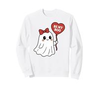 Be My Boo Ghost con Globo de corazón para San Valentín Halloween Sudadera