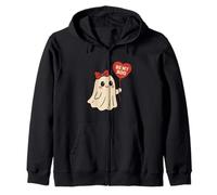 Be My Boo Ghost con Globo de corazón para San Valentín Halloween Sudadera con Capucha