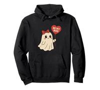 Be My Boo Ghost con Globo de corazón para San Valentín Halloween Sudadera con Capucha