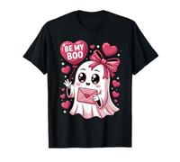 Be My Boo Ghost Valentine Cute Love Ghost Heart Valentine Camiseta