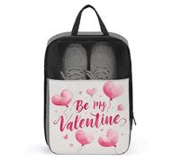 Be My Valentine - Bolsa de zapatos de acuarela rosa para viajes, uso diario, bolsa de almacenamiento antipolvo para zapatos de golf