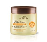 Be Natural - Lisso Keratina Mascarilla Intensiva - Hidratación y Reparación Profunda - Control Frizz y Cabello Liso Brillante - 350 gr