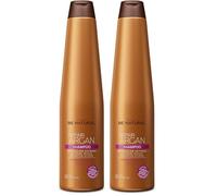 BE NATURAL. Repair Argan. Champú de Reparación para Cabellos Maltratados. Translúcido. Reparación extrema. Aceite de argán. Vitamina E. Contenido 350 ml. (Paquete de 2)