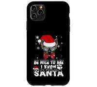 Be Nice To Me I Know Santa Sphynx Cat Christmas Carcasa para iPhone 11 Pro MAX