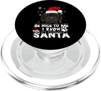 Be Nice To Me I Know Santa Tibetan Mastiff Dog Christmas PopSockets PopGrip para MagSafe