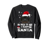 Be Nice To Me I Know Santa Tibetan Mastiff Dog Christmas Sudadera