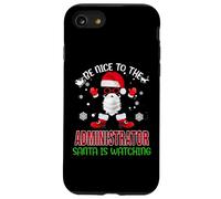 Be Nice To The Administrator Santa Watching Funny Christmas Carcasa para iPhone SE (2020) / 7/8