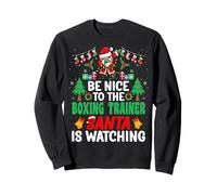 Be Nice to The Boxing Trainer Santa - Boxing Coach Christmas Sudadera