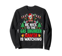 Be Nice to The Gas Engineer Santa Gas Technician Christmas Sudadera