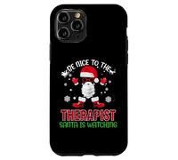 Be Nice To The Therapist Santa Is Watching Christmas Xmas Carcasa para iPhone 11 Pro