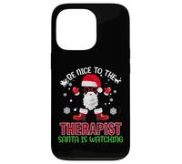 Be Nice To The Therapist Santa Is Watching Christmas Xmas Carcasa para iPhone 13 Pro