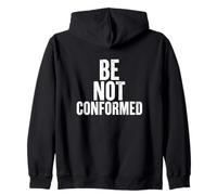 Be Not Conformed versículo bíblico Cita de fe Cristiana Sudadera con Capucha