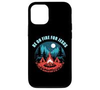 Be on Fire for Jesus - Revelation 3:15 Faith Camping Carcasa para iPhone 12/12 Pro