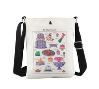 Be Our Guest - Bolso cruzado inspirado en la película de dibujos animados, regalo de princesa para fanáticos de la película, Guest Cb Eu, 5.91 Inches ×8.27 Inches