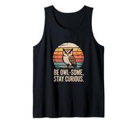 Be Owl-Some Stay Curious Owl Cita Camiseta sin Mangas