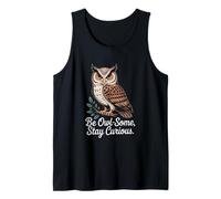 Be Owl-Some Stay Curious Owl Cita Camiseta sin Mangas