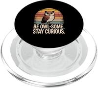 Be Owl-Some Stay Curious Owl Cita PopSockets PopGrip para MagSafe
