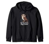 Be Owl-Some Stay Curious Owl Cita Sudadera con Capucha
