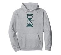 Be Present Hourglass Mindfulness Inspirador Sudadera con Capucha, Unisex para Adultos, Gris Jaspeado, S