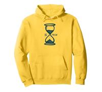 Be Present Hourglass Mindfulness Inspirador Sudadera con Capucha, Unisex para Adultos, Limón, S