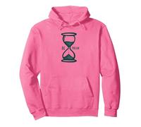 Be Present Hourglass Mindfulness Inspirador Sudadera con Capucha, Unisex para Adultos, Rosa Brillante, M
