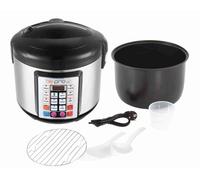 Be Pro Chef Robot Cocina Olla Programable 5L Multifunción 900W Temporizador 24H Recetario Antiadherente Acero Negro Cocina Automática Segura Fácil de Usar Ideal para Uso Diario Sin Presión 100 recetas