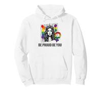 Be Proud and Be You Rainbow LGBTQ Pride Feminista Sudadera con Capucha