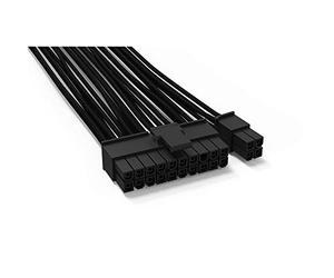 be quiet! Cable Alimentación CB-6620, 1x20+4-Pin ATX, 610mm Longitud, Negro | Cable De Extensión Premium Para Fuentes Modulares be quiet!, Revestimiento Individual Para Placa Base