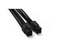 be quiet! Cable de alimentación CC-4420, cable CPU P4+4, con funda individual, longitud de 450 mm, extensión premium para fuentes de alimentación modulares BQ, negro