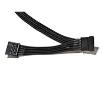 be quiet! Cable de alimentación CS-3420, 2 cables SATA, mallado individual, longitud de 400 mm, extensión premium para fuentes de alimentación modulares BQ, diseño elegante, negro