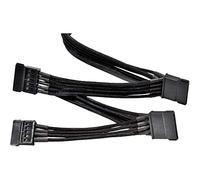 be quiet! Cable de alimentación CS-6940, 4 cables SATA, con funda individual, extra largo 900 mm, extensión premium para fuentes de alimentación modulares BQ, diseño elegante, negro