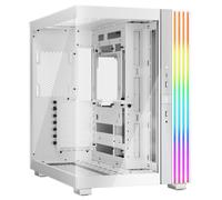 be quiet! Light Base 600 DX White Caja de PC, Vista panorámica, iluminación Impresionante, Caja de exposición, diseño de 2 cámaras, LED ARGB, 2 Paneles ARGB Y PWM con 12 Conectores en Total
