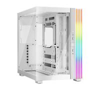 be quiet! Light Base 600 DX White Caja de PC, Vista panorámica, iluminación Impresionante, Caja de exposición, diseño de 2 cámaras, LED ARGB, 2 Paneles ARGB Y PWM con 12 Conectores en Total