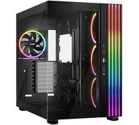 be quiet! Light Base 900 FX Black Caja PC, 4 Light Wings PWM Ventiladores | Vista Panorámica, Diseño Showcase de Doble Cámara, 3m de Iluminación ARGB, Uso Horizontal o Invertido, Soportes Desmontables