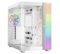 be quiet! Light Base 900 FX White Caja de PC, Vista panorámica, illuminación Impresionante, Caja de exposición, diseño de 2 cámaras, LED ARGB, 4 Ventiladores Light Wings 140mm PWM White
