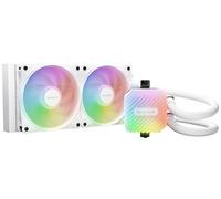 be quiet! Light Loop 240 mm White CPU refrigerador con agua para sistemas muyoverclockeados, elegante bloque de refrigeración ARGB, 2 ventiladores Light WingsLX PWM high-speed, con ARGB-PWM-Hub